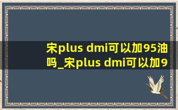 宋plus dmi可以加95油吗_宋plus dmi可以加95号汽油吗